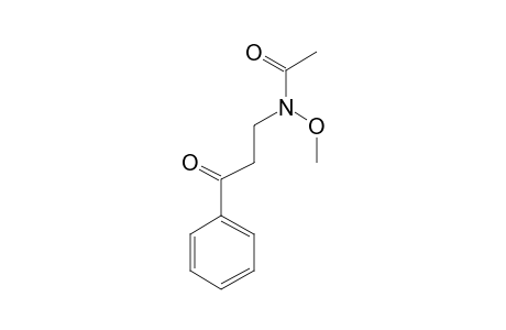 Acetamide, N-methoxy-N-(3-oxo-3-phenylpropyl)-