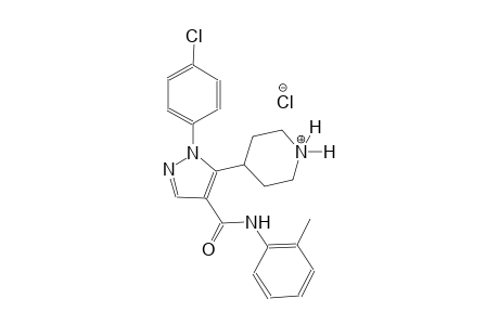 piperidinium, 4-[1-(4-chlorophenyl)-4-[[(2-methylphenyl)amino]carbonyl]-1H-pyrazol-5-yl]-, chloride