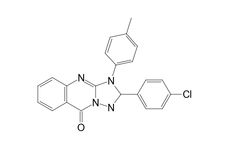 2-( 4'-Chlorophenyl)-3-(p-tolyl)-2,3-dihydro-1H-[1,2,4]triazolo[5,1-b]quinazolin-9-one