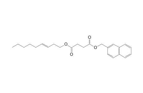 Succinic acid, naphth-2-ylmethyl non-3-en-1-yl ester