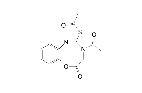 Thioacetic acid, S-(7-acetyl-9-oxo-8,9-dihydro-7H-10-oxa-5,7-diazabenzocycloocten-6-yl) ester