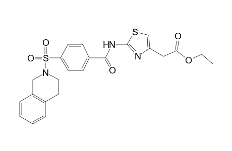 4-thiazoleacetic acid, 2-[[4-[(3,4-dihydro-2(1H)-isoquinolinyl)sulfonyl]benzoyl]amino]-, ethyl ester