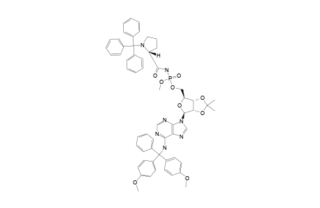 6-N-(4,4'-Dimethoxytrityl)-2',3'-o-isopropylideneadenosine-5'-[methyl-N-(N-trityl-L-prolyl)-phosphoramidate]