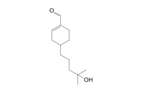 (+/-)-4-(4'-hydroxy-4'-methylpentyl)-1-cyclohexene-1-carbaldehyde