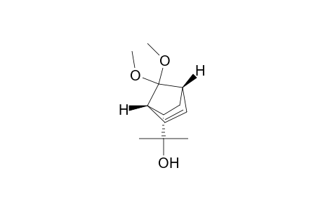 (+/-)-(1S*,4S*,5S*)-5-(1'-HYDROXY-1'-METHYL)-ETHYLBICYCLO-[2.2.1]-HEPT-2-EN-7-ONE-DIMETHYLKETAL