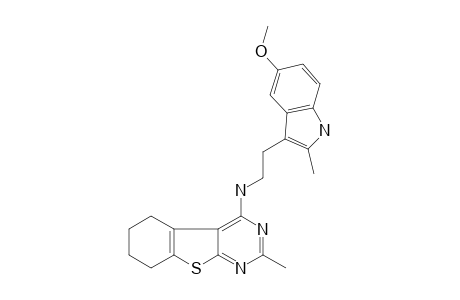 N-[2-(5-methoxy-2-methyl-1H-indol-3-yl)ethyl]-2-methyl-5,6,7,8-tetrahydro[1]benzothieno[2,3-d]pyrimidin-4-amine