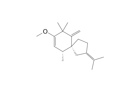 2-Methoxy-3,3-dimethylspirovetiva-1,4(15),7(11)-triene