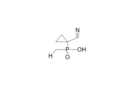 1-HYDROXYMETHYLPHOSPHINYL-1-CYCLOPROPANCARBOXYLIC ACID, NITRILE