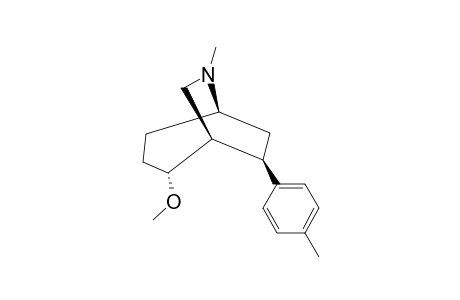 3-BETA-(4-METHYLPHENYL)-1-ALPHA-METHOXY-AZABICYCLO-[3.2.2]-NONANE