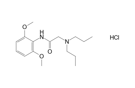 2',6'-Dimethoxy-2-(dipropylamino)acetanilide, hydrochloride