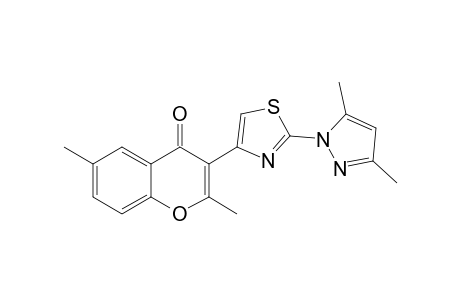 2,6-dimethyl-3-[2-(3,5-dimethylpyrazol-1-yl)-4-thiazolyl]chromone