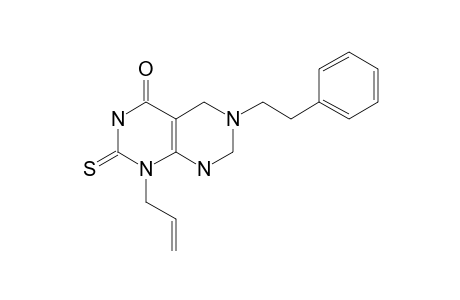 Pyrimido[4,5-d]pyrimidin-4(1H)-one, 2,3,5,6,7,8-hexahydro-6-(2-phenylethyl)-1-(2-propenyl)-2-thioxo-