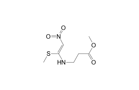 Methyl N-[1-(methylthio)-2-nitroethenyl].beta.alaninate