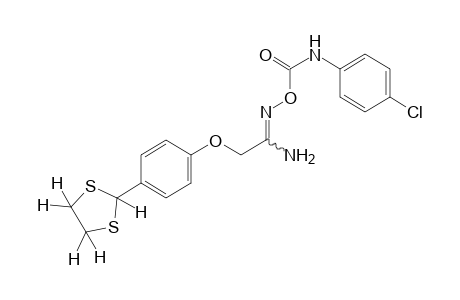 O-[(p-chlorophenyl)carbamoyl]-2-[p-(1,3-dithiolan-2-yl)phenoxy]acetamidoxime