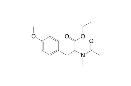 N-Acetyl-N-methyl-L-tyrosine, methyl ether, ethyl ester