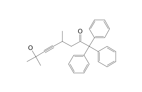 5-Octyn-2-one, 7-hydroxy-4,7-dimethyl-1,1,1-triphenyl-, (.+-.)-