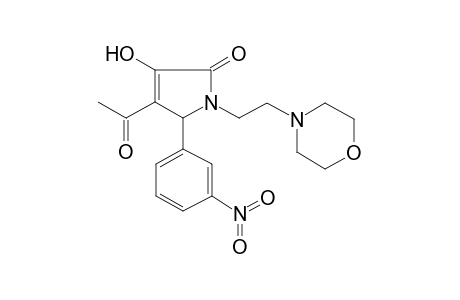 Pyrrol-2(5H)-one, 4-acetyl-3-hydroxy-1-[2-(4-morpholyl)ethyl]-5-(3-nitrophenyl)-
