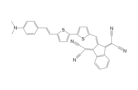 5-[1,3-Bis(dicyanomethylene)indanon-2-ylidenemethyl]-5'-(E)-(4-N,N-dimethylaminobenzylidene)methyl]-2,2-bithiophene