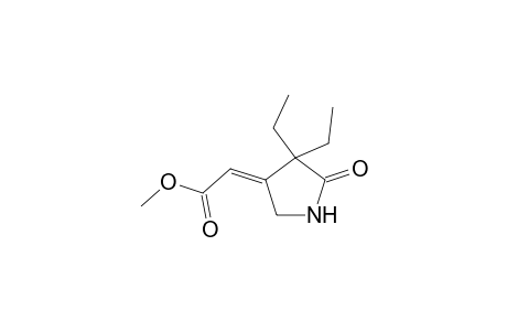 Methyl (2Z)-(4,4-diethyl-5-oxo-3-pyrrolidinylidene)ethanoate