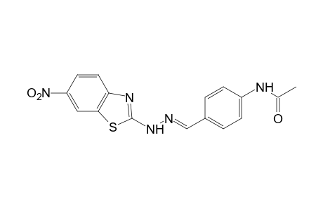 4'-formylacetanilide, 4'-[(6-nitro-2-benzothiazolyl)hydrazone]