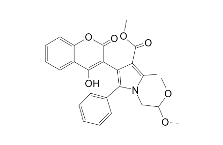 Methyl 1-(2 ,2-dimethoxyethyl)-4-(4-hydroxy-2-oxo-2H-chromen-3-yl)-2-methyl-5-phenyl-1H-pyrrole-3-carboxylate