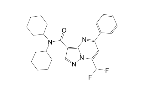 N,N-dicyclohexyl-7-(difluoromethyl)-5-phenylpyrazolo[1,5-a]pyrimidine-3-carboxamide