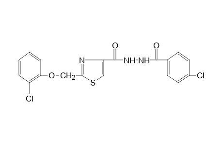 1-(p-chlorobenzoyl)-2-{{2-[(o-chlorophenoxy)methyl]-4-thiazolyl}carbonyl}hydrazine