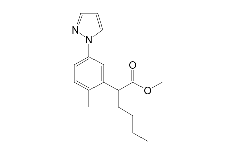 Methyl 2-[2-methyl-5-(1H-pyrazol-1-yl)phenyl]hexanoate