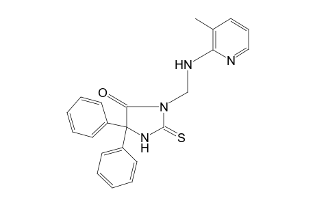 5,5-diphenyl-3-[(3-methyl-2-pyridyl)amino]methyl]-2-thiohydantoin