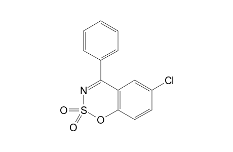6-chloro-4-phenyl-1,2,3-benzoxathiazine, 2,2-dioxide