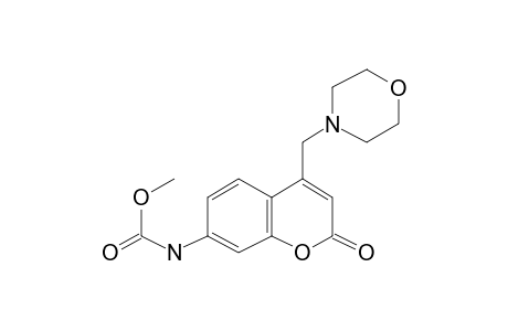 Methyl N-[4-(morpholin-4-ylmethyl)-2-oxochromen-7-yl]carbamate