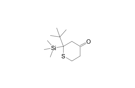 2-t-Butyl-2-trimethylsilyltetrahydro-2H-thiopyran-4-one