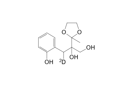 3-Deuterio-3-(2'-hydroxyphenyl)-2-(2'-methyl-1',3'-dioxolan-2'-yl)-1,2-propanediol