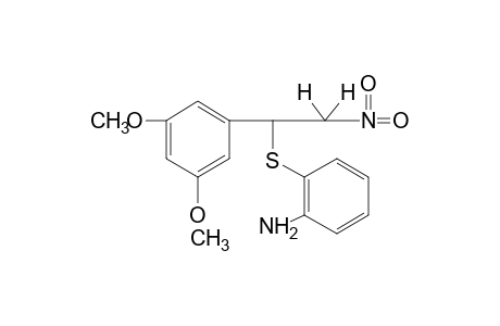 o-{[3,5-dimethoxy-alpha-(nitromethyl)benzyl]thio}aniline