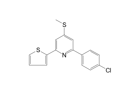 2-(p-chlorophenyl)-4-(methylthio)-6-(2-thienyl)pyridine