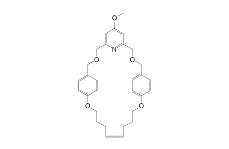 4(5)-Methoxy-3,7,10,19-tetraoxa-1,9(1,4)-dibenzena-5(2,6)-pyridinacyclononadecaphan-14-ene