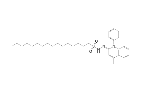 1-hexadecanesulfonic acid, (4-methyl-1-phenyl-2(1H)-quinolylidene)hydrazide