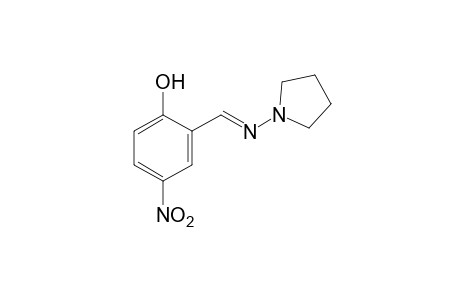 4-nitro-2-(N-1-pyrrolidinylformimidoyl)phenol