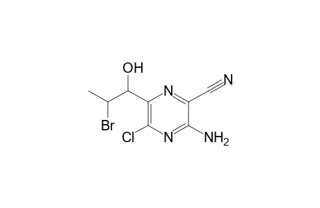 threo-2-amino-3-cyano-6-chloro-5-(2-bromo-1-hydroxypropyl)pyrazine
