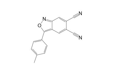 3-p-Tolylbenzo[c]isoxazole-5,6-dicarbonitrile