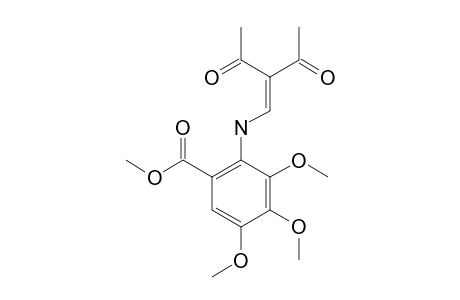 N-(2-acetyl-3-oxo-1-butenyl)-3,4,5-trimethoxyanthranilic acid, methyl etser