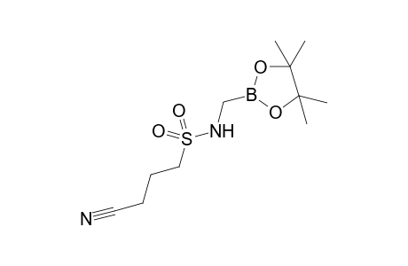 Pinacol (3-cyanopropane-l-sulfonylamino)methaneboronate