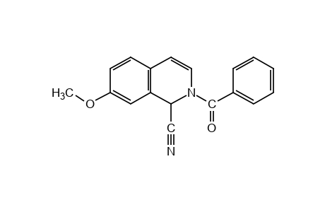 2-benzoyl-1,2-dihydro-7-methoxy-1-isoquinolinecarbonitrile