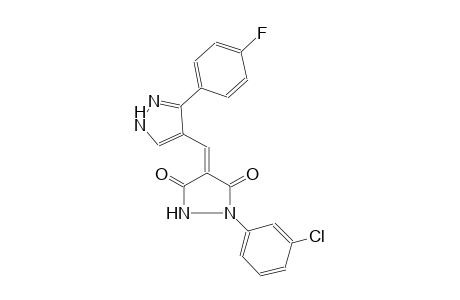 3,5-pyrazolidinedione, 1-(3-chlorophenyl)-4-[[3-(4-fluorophenyl)-1H-pyrazol-4-yl]methylene]-, (4E)-