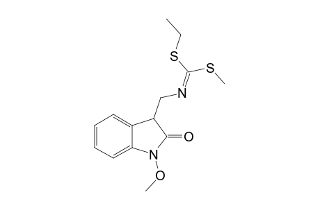 S-Ethyl S-Methyl 1-methoxy-2,3-dihydro-3-(aminomethyl)-2-oxoindole-iminodithioate