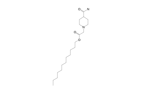 4-Carbamoyl-1-piperidineacetic acid, dodecyl ester