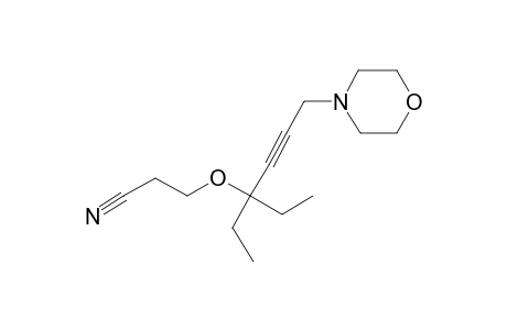 3-{[1,1-diethyl-4-(4-morpholinyl)-2-butynyl]oxy}propanenitrile