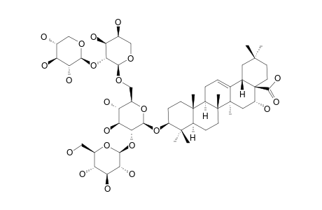 3-O-[BETA-D-XYLOPYRANOSYL-(1->2)-ALPHA-L-ARABINOPYRANOSYL-(1->6)]-[BETA-D-GLUCOPYRANOSYL-(1->2)]-BETA-D-GLUCOPYRANOSYL-ECHINOCYSTIC-ACID