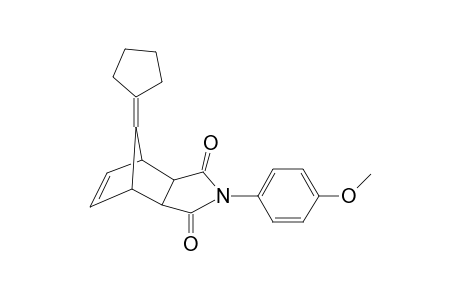 Isoindole-1,3(1H,3H)-dione, 3a,4,7,7a-tetrahydro-4,7-(cyclopentylidene)methano-2-(4-methoxyphenyl)-