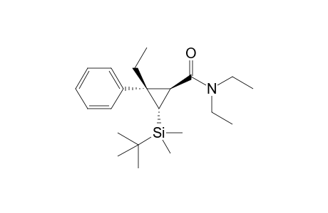 (1S*,2S*,3S*)-2-(tert-Butyldimethylsilyl)-N,N-diethyl-3-ethyl-3-phenylcyclopropanecarboxamide